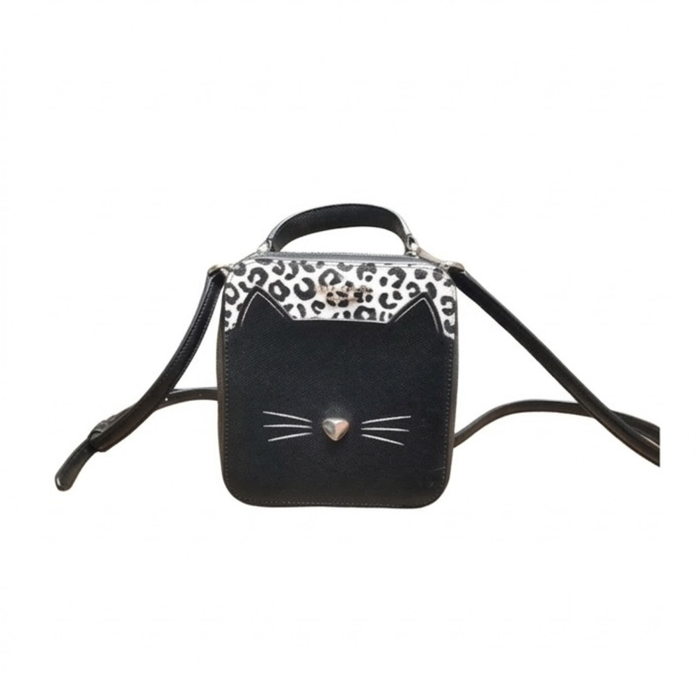 NWOT Kate Spade Black Cat & Snow Leopard Crossbody